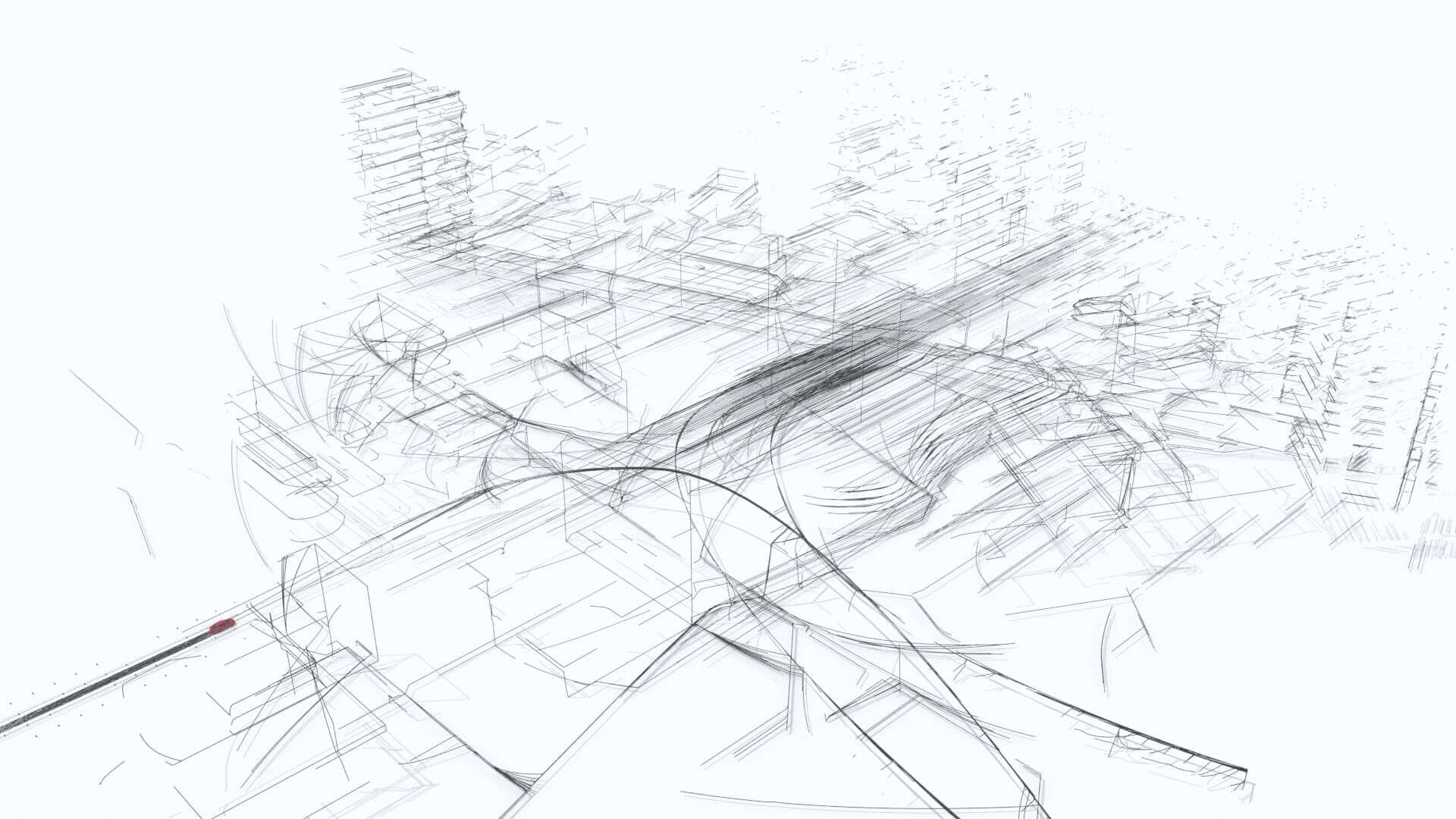R&D still exploring a city growing from lines